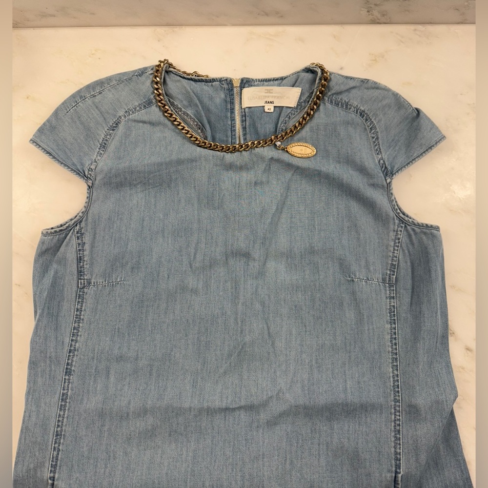 Elisabetta franchi denim dress
